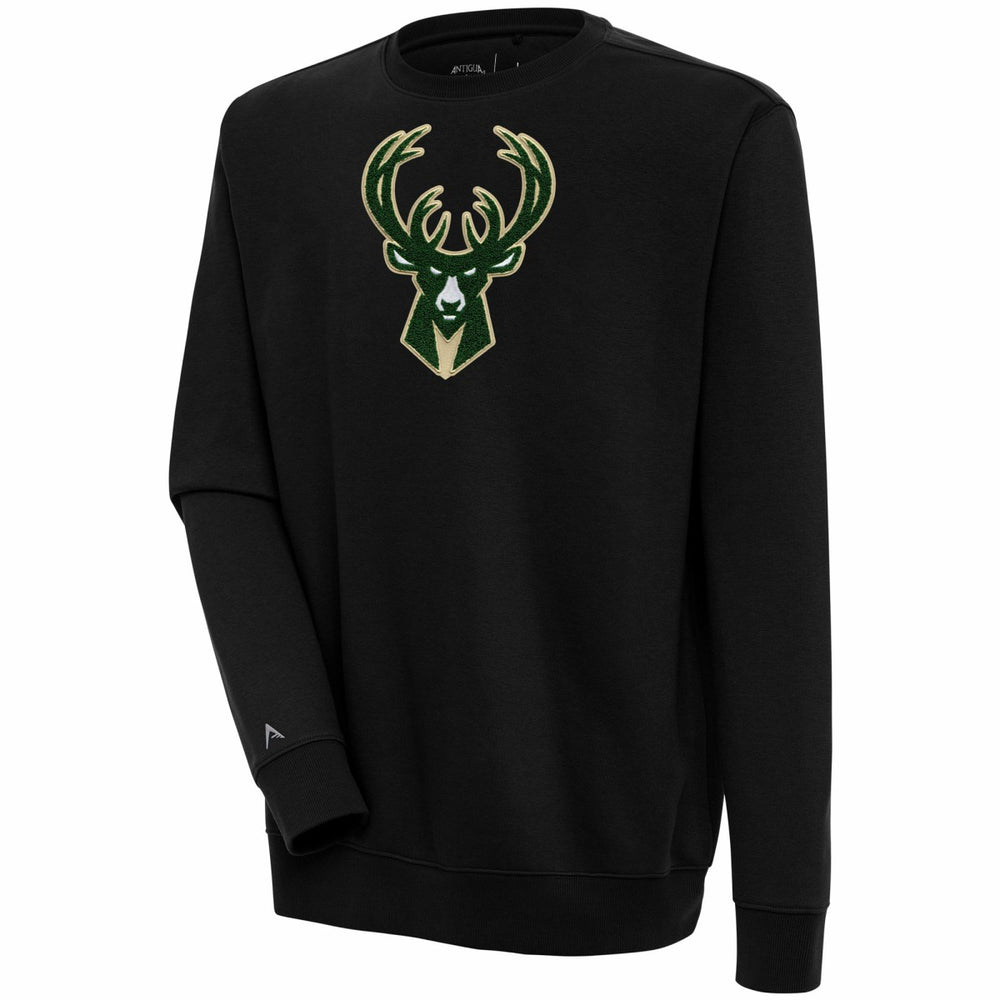 NBA Milwaukee Bucks Antigua Victory Crewneck Pullover Sweatshirt