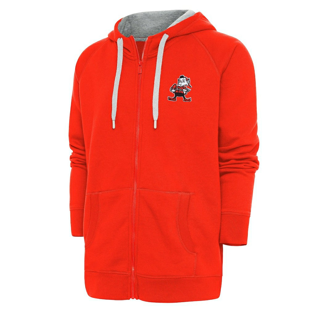 Adult Throwback Logo Victory Full-Zip Hoodie - Cleveland Browns