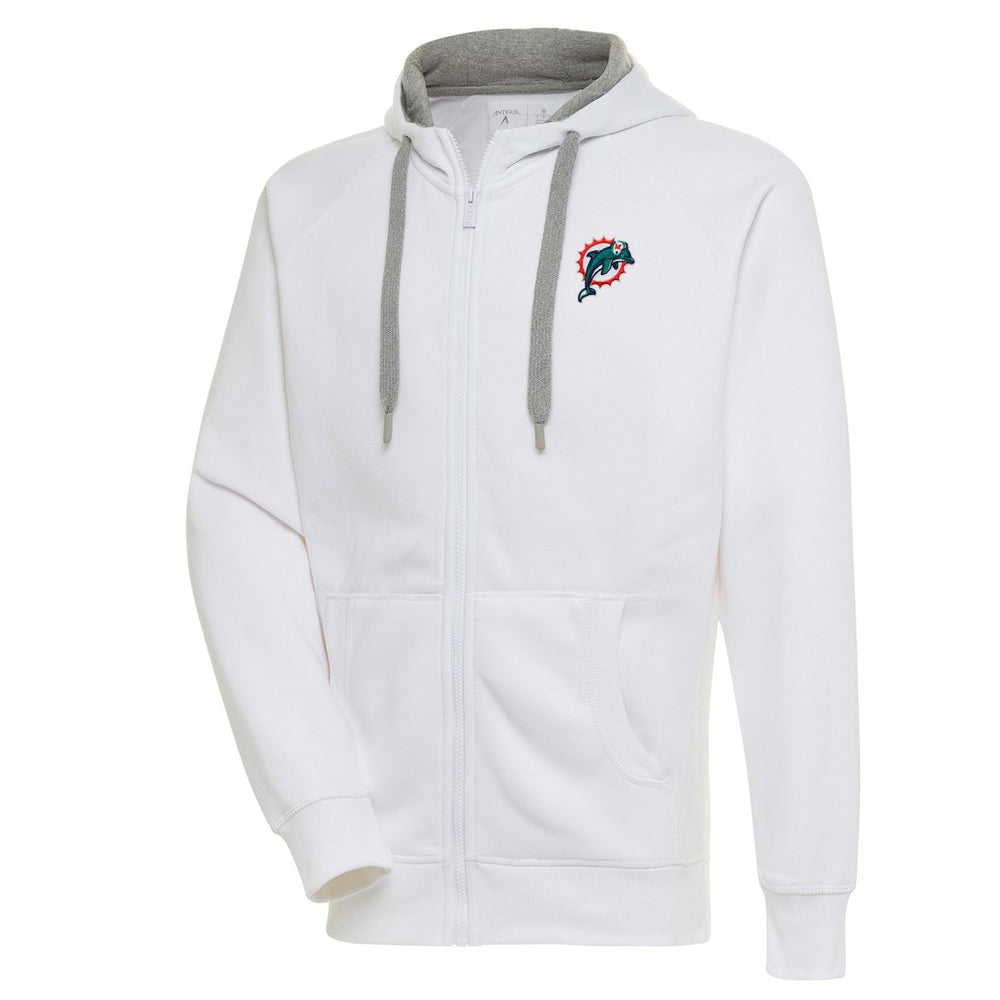 Adult Throwback Logo Victory Full-Zip Hoodie - Miami Dolphins