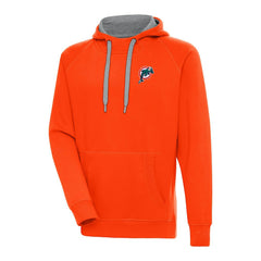 Adult Throwback Logo Victory Pullover Hoodie - Miami Dolphins