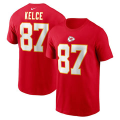 Travis Kelce Player Name & Number T-Shirt - Kansas City Chiefs