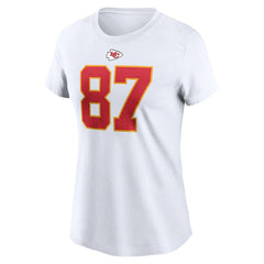 Travis Kelce Women's Player Name & Number T-Shirt - Kansas City Chiefs
