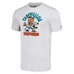 Tua Tagovailoa Homage Unisex Caricature Player Tri-Blend T-Shirt - Miami Dolphins