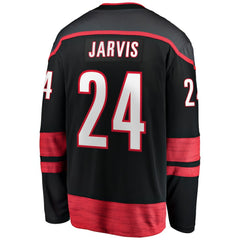 NHL Black Seth Jarvis Carolina Hurricanes Fanatics Home Breakaway Jersey