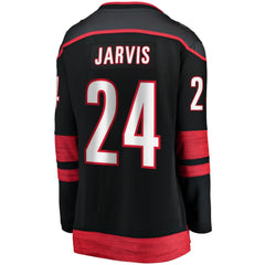 NHL Black Seth Jarvis Carolina Hurricanes Fanatics Women's Home Breakaway Player Jersey