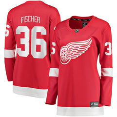 NHL Red Christian Fischer Detroit Red Wings Fanatics Women's Home Breakaway Player Jersey