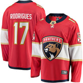 NHL Red Evan Rodrigues Florida Panthers Fanatics Home Breakaway Jersey