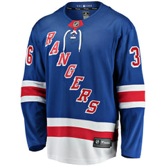NHL Blue Anton Blidh New York Rangers Fanatics Home Breakaway Jersey