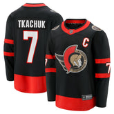 NHL Black Brady Tkachuk Ottawa Senators Fanatics Home Breakaway Jersey