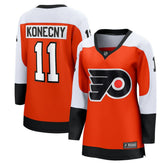 NHL Orange Travis Konecny Philadelphia Flyers Fanatics Women's Home Breakaway Player Jersey