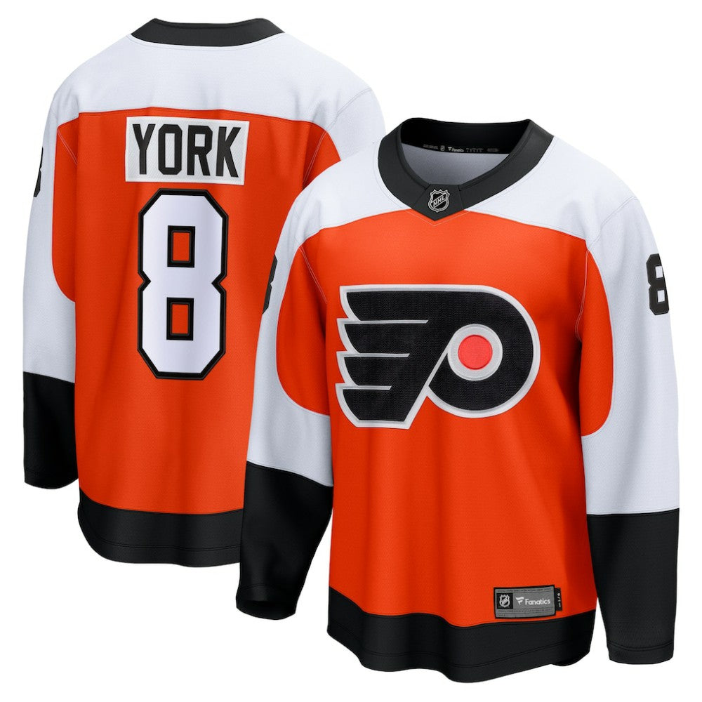 NHL Orange Cam York Philadelphia Flyers Fanatics Home Breakaway Jersey