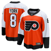 NHL Orange Cam York Philadelphia Flyers Fanatics Home Breakaway Jersey