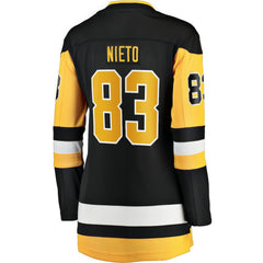 NHL Black Matt Nieto Pittsburgh Penguins Fanatics Women's Home Breakaway Player Jersey