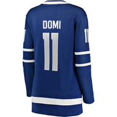 NHL Blue Max Domi Toronto Maple Leafs Fanatics Women's Home Breakaway Player Jersey