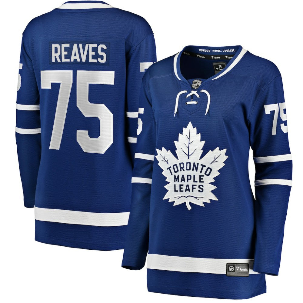 NHL Blue Ryan Reaves Toronto Maple Leafs Fanatics Women's Home Breakaway Player Jersey