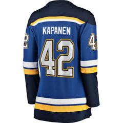 NHL Blue Kasperi Kapanen St. Louis Blues Fanatics Women's Home Breakaway Player Jersey