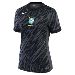 Brazil National Team Women's 2024 Goalkeeper Replica Stadium Jersey - Nike Anthracite