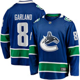 NHL Blue Conor Garland Vancouver Canucks Fanatics Home Breakaway Jersey