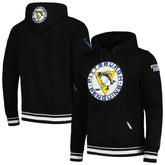 NHL Black Pittsburgh Penguins Pro Standard Retro Classic Fleece Pullover Hoodie