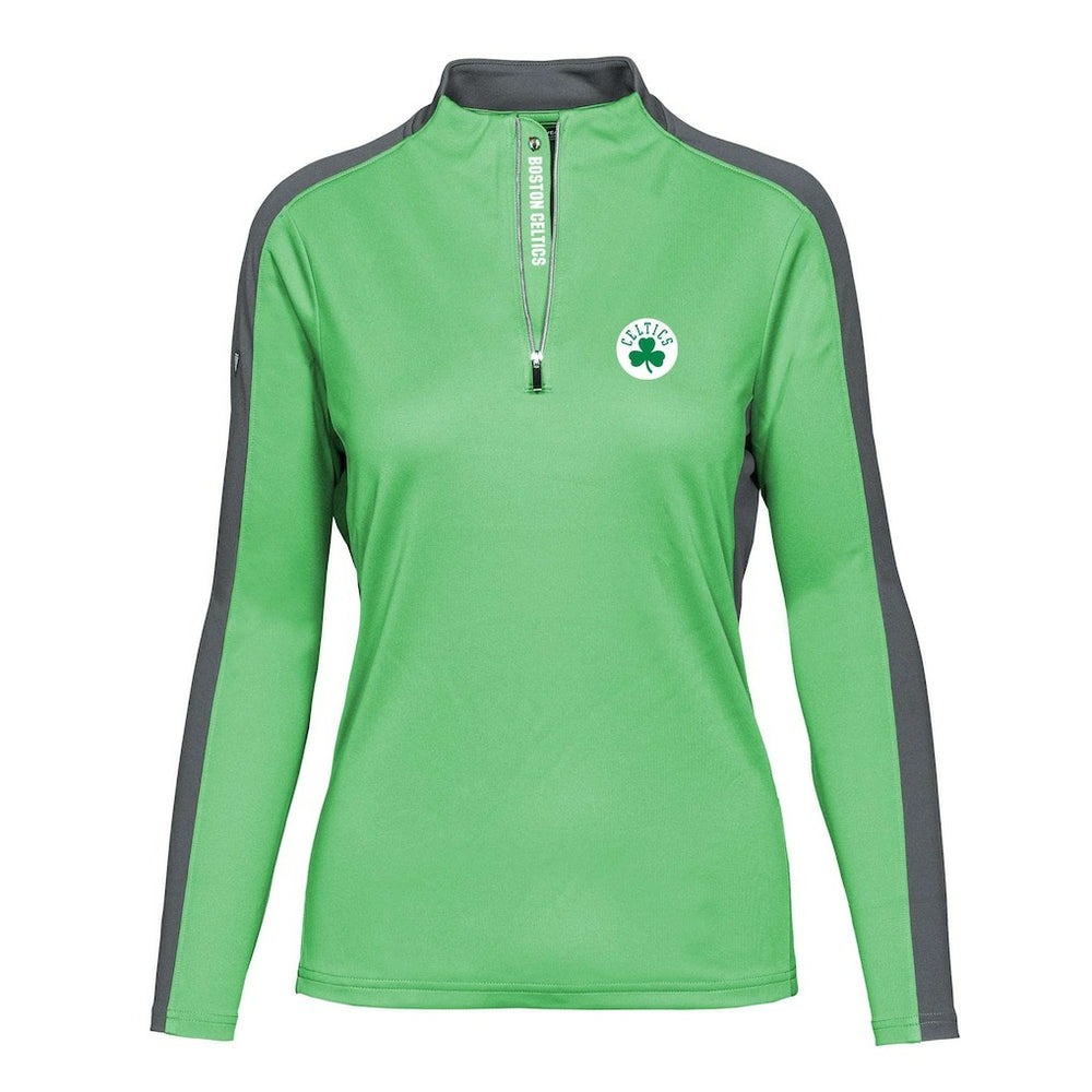 NBA Boston Celtics Levelwear Women's Remi Insignia Core Quarter-Zip Pullover Top