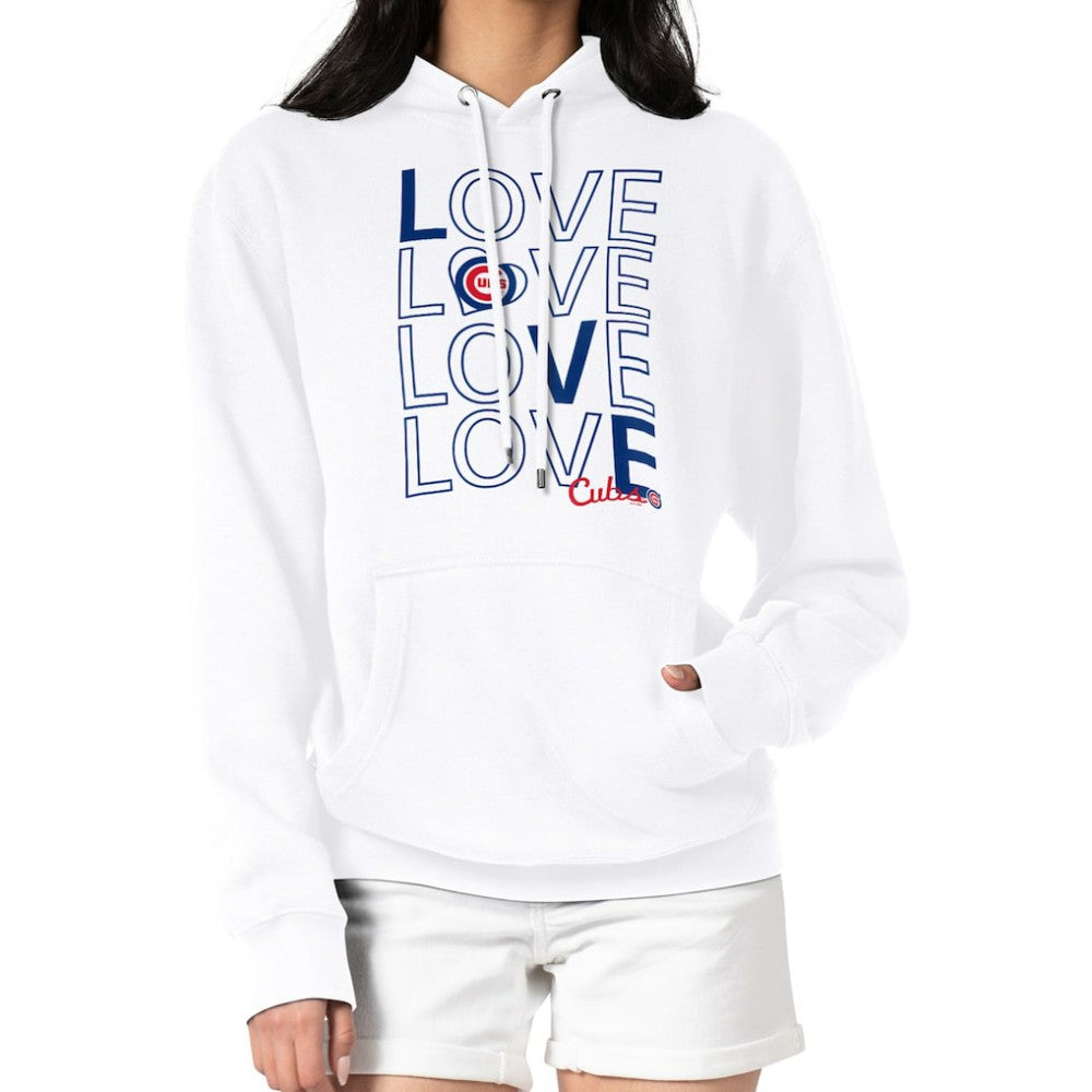 MLB Chicago Cubs G-III 4Her by Carl Banks Women's Love Graphic Fleece Hoodie