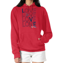 MLB Boston Red Sox G-III 4Her by Carl Banks Women's Love Graphic Fleece Hoodie
