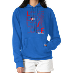 MLB Chicago Cubs G-III 4Her by Carl Banks Women's Love Graphic Fleece Hoodie