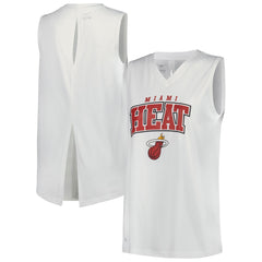 NBA Miami Heat Levelwear Women's Paisley Peekaboo Tank Top