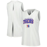 NBA Philadelphia 76ers Levelwear Women's Paisley Peekaboo Tank Top