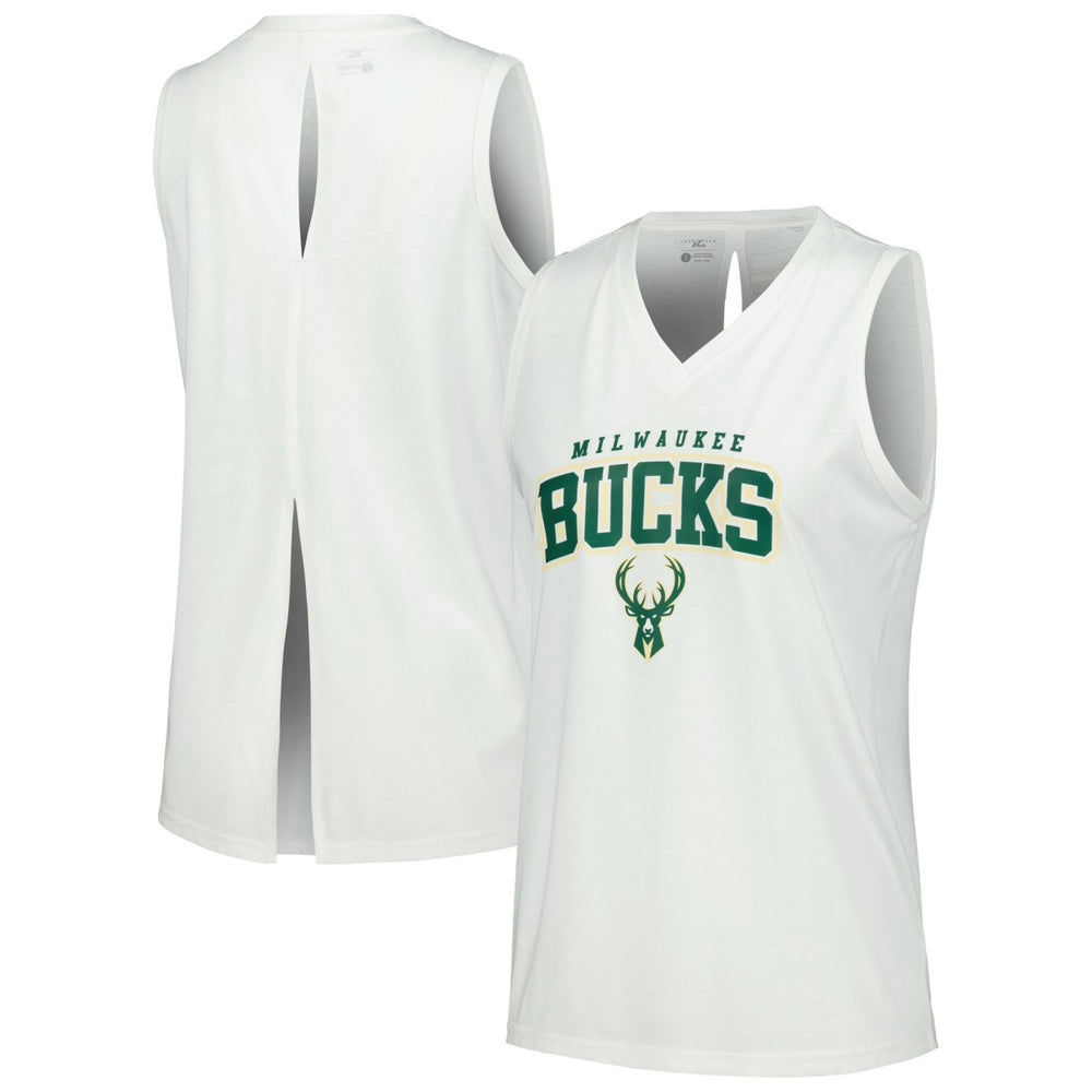 NBA Milwaukee Bucks Levelwear Women's Paisley Peekaboo Tank Top
