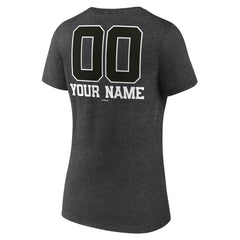 MLB Milwaukee Brewers Women's Personalized Monochrome Name & Number V-Neck T-Shirt