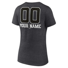MLB San Diego Padres Women's Personalized Monochrome Name & Number V-Neck T-Shirt