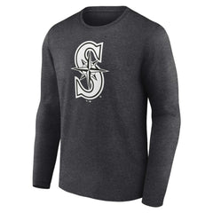 MLB Seattle Mariners Personalized Monochrome Name & Number Long Sleeve T-Shirt