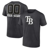MLB Tampa Bay Rays Personalized Monochrome Name & Number T-Shirt