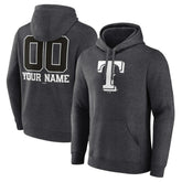 MLB Texas Rangers Personalized Monochrome Name & Number Pullover Hoodie