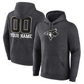 MLB Toronto Blue Jays Personalized Monochrome Name & Number Pullover Hoodie
