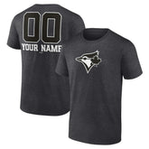 MLB Toronto Blue Jays Personalized Monochrome Name & Number T-Shirt