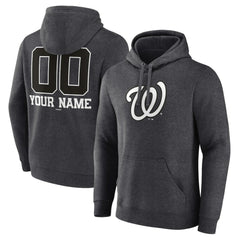 MLB Washington Nationals Personalized Monochrome Name & Number Pullover Hoodie