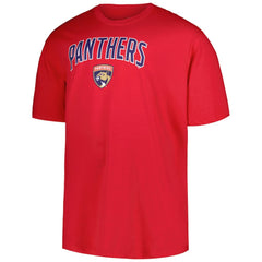 NHL Red Florida Panthers Profile Big & Tall Arch Over Logo T-Shirt