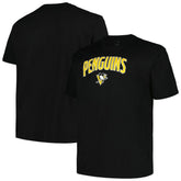 NHL Black Pittsburgh Penguins Profile Big & Tall Arch Over Logo T-Shirt
