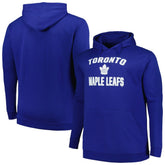 NHL Blue Toronto Maple Leafs Profile Big & Tall Arch Over Logo Pullover Hoodie