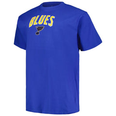 NHL Blue St. Louis Blues Profile Big & Tall Arch Over Logo T-Shirt