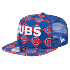 MLB Chicago Cubs New Era Seeing Diamonds A-Frame Trucker 9FIFTY Snapback Hat