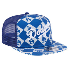 MLB Los Angeles Dodgers New Era Seeing Diamonds A-Frame Trucker 9FIFTY Snapback Hat