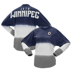 NHL Blue/Gray Winnipeg Jets Fanatics Women's Ombre Long Sleeve T-Shirt