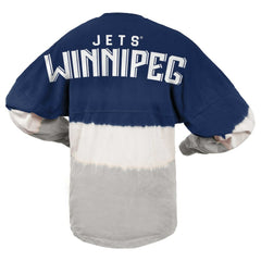 NHL Blue/Gray Winnipeg Jets Fanatics Women's Ombre Long Sleeve T-Shirt