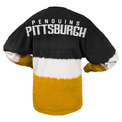 NHL Black/Gold Pittsburgh Penguins Fanatics Women's Ombre Long Sleeve T-Shirt