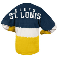NHL Navy/Gold St. Louis Blues Fanatics Women's Ombre Long Sleeve T-Shirt