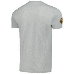 NHL Heather Gray Boston Bruins Mitchell & Ness 100th Anniversary Script Sweep T-Shirt