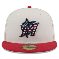 MLB Miami Marlins New Era 2024 Fourth of July 59FIFTY Fitted Hat